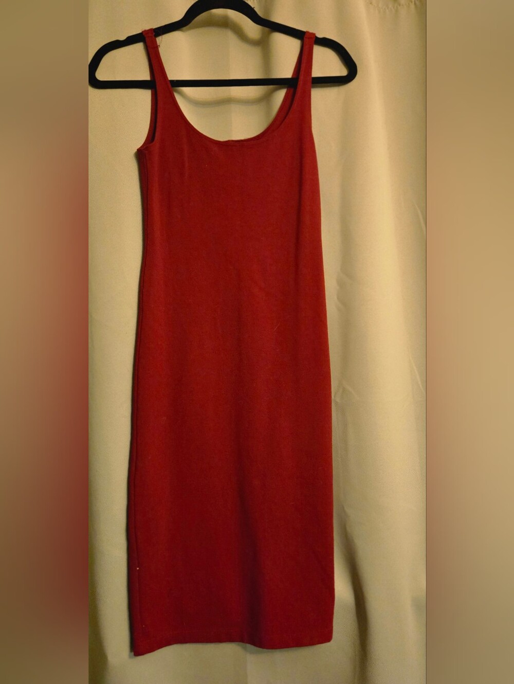 Classic Red Scoop Neck Tank Dress